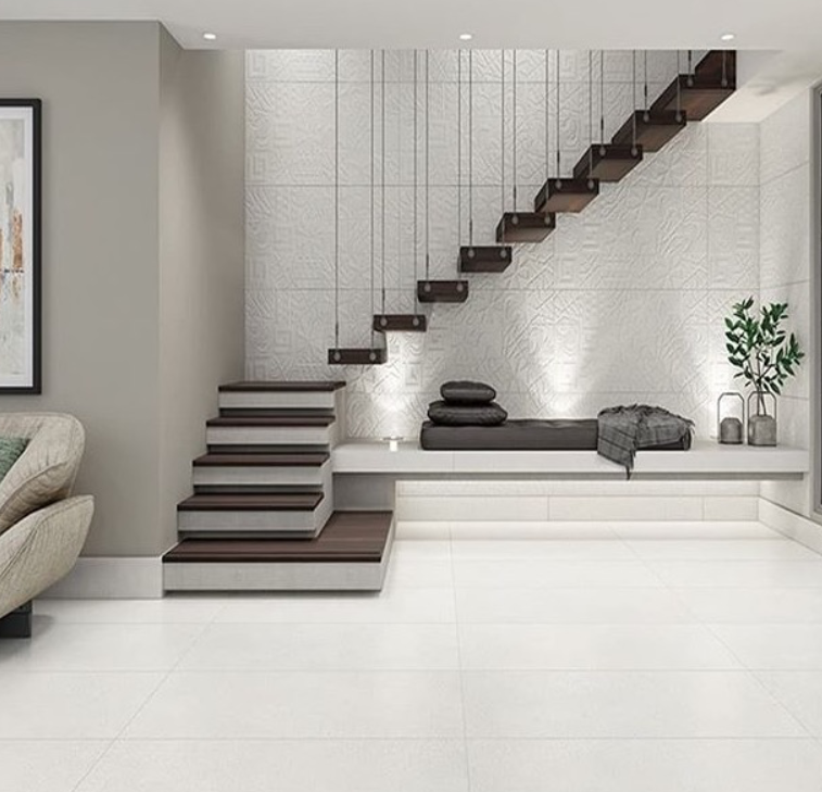 L-shaped staircase