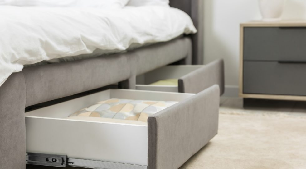 Hidden storage Bed