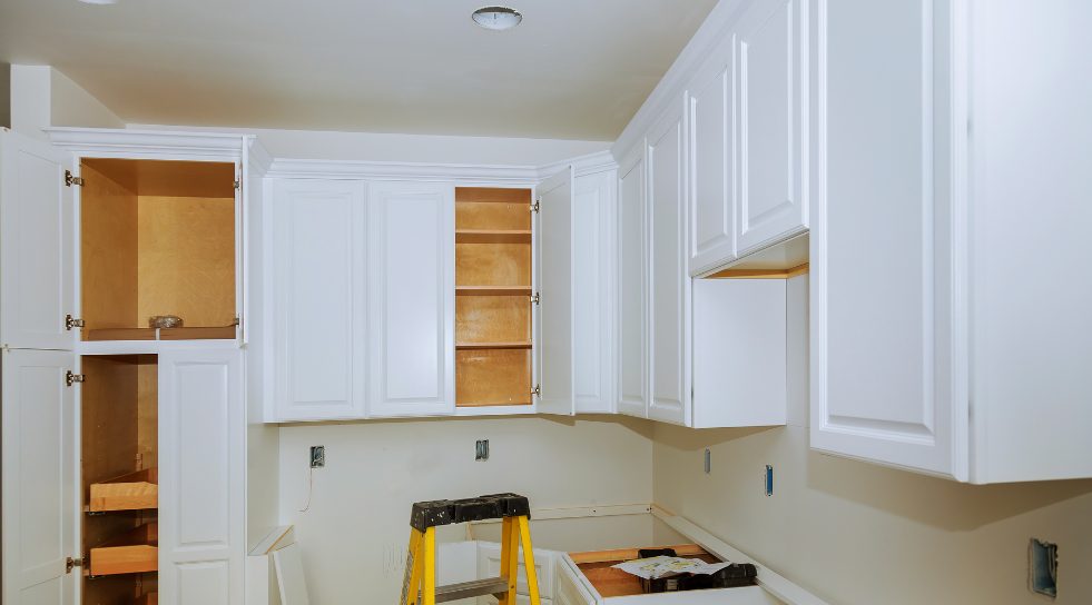 Cabinets Showing Signs of Wear and Tear